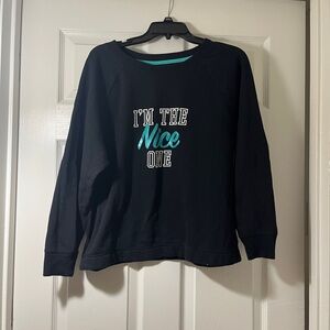 SO Black and Teal Sweatshirt